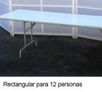 Rectangular para 12 personas