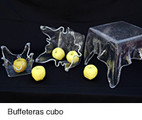 Novedosas buffeteras cubo