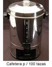 Cafetera para 100 tazas