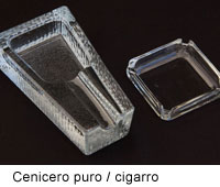 Cenicero para puro y cenicero